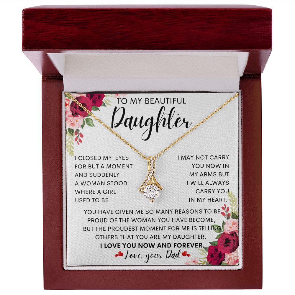 To My Beautiful Daughter | Alluring Beauty necklace