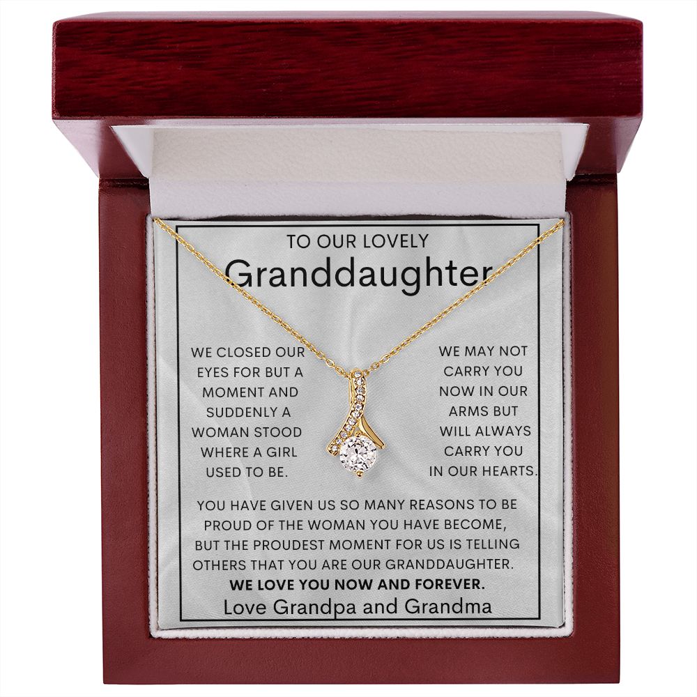 To Our Lovely Granddaughter | Alluring Beauty necklace