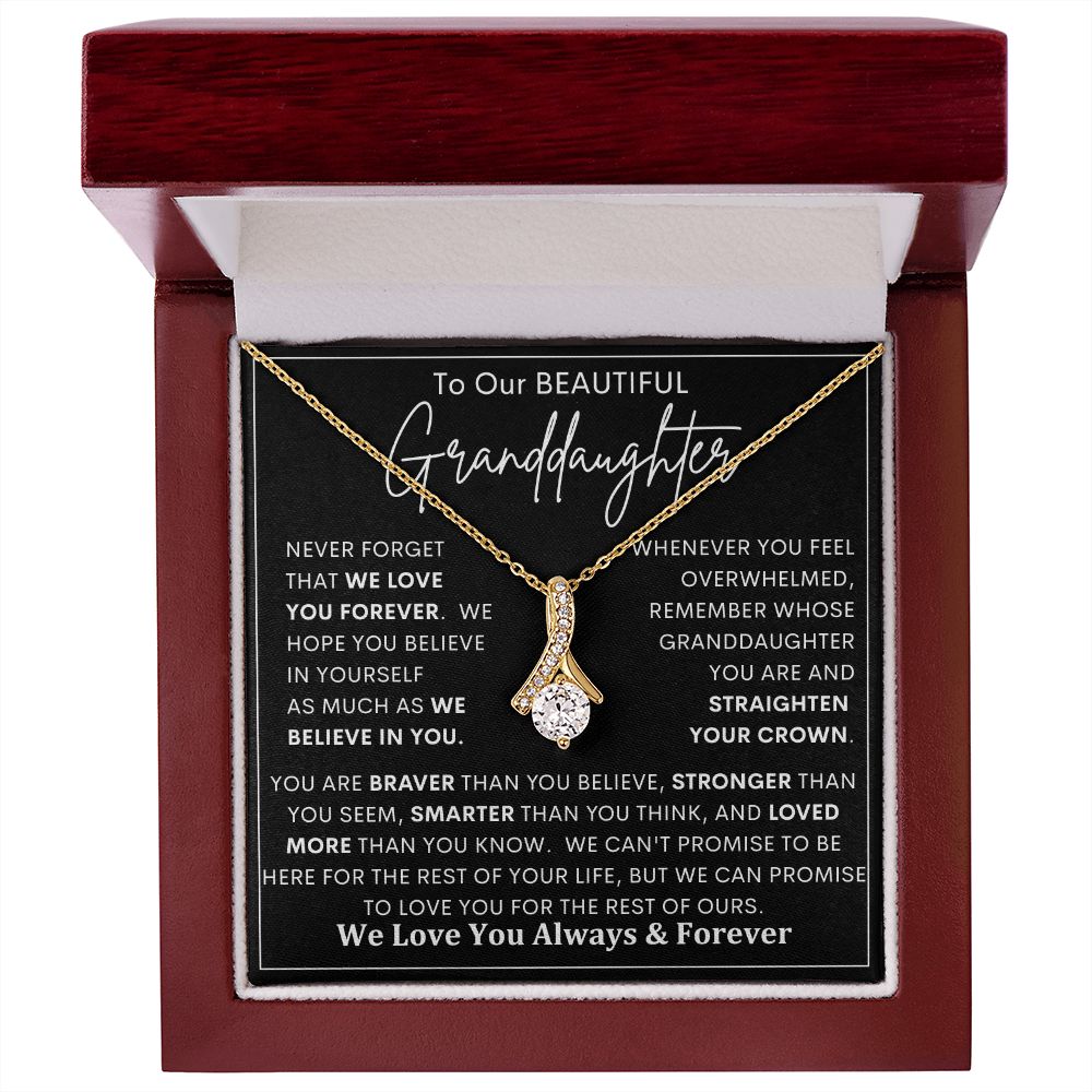 To Our Beautiful Granddaughter | Alluring Beauty necklace