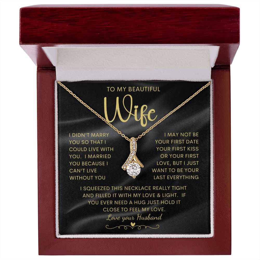 To My Beautiful Wife | Alluring Beauty necklace