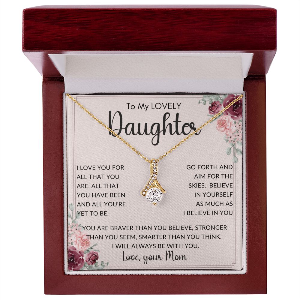 To My Lovely Daughter from Mom | Alluring Beauty necklace