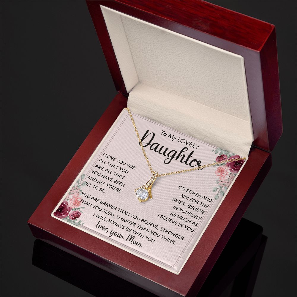 To My Lovely Daughter from Mom | Alluring Beauty necklace
