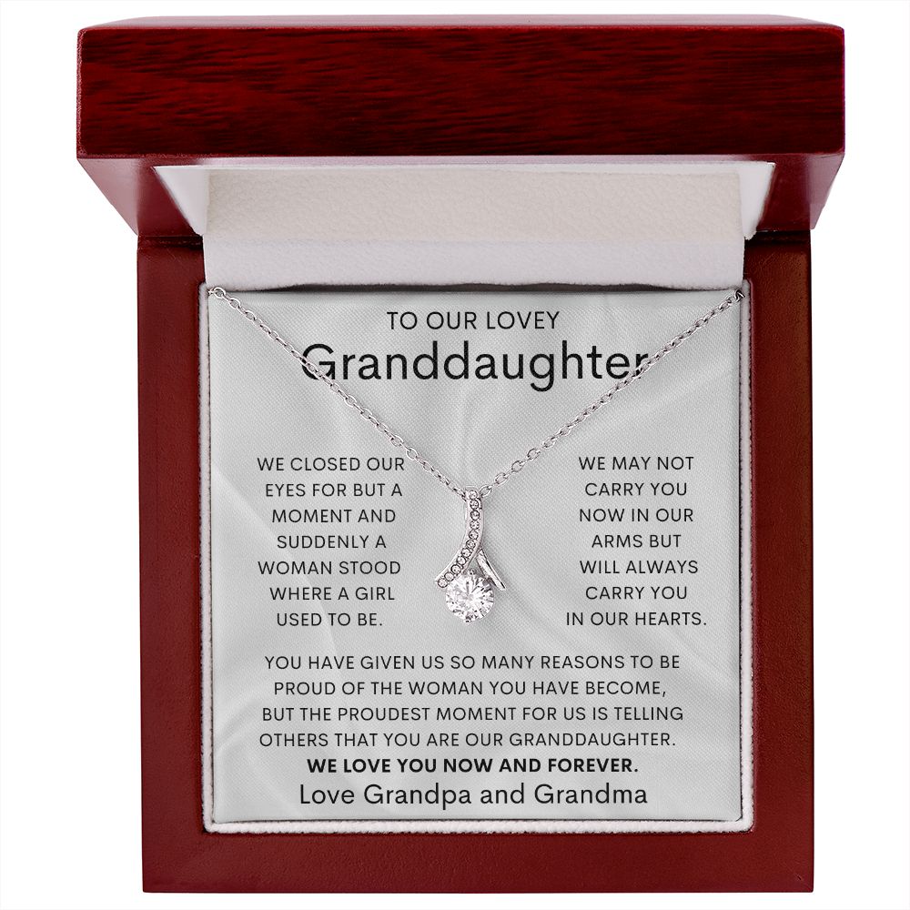 To Our Lovely Granddaughter | Alluring Beauty necklace