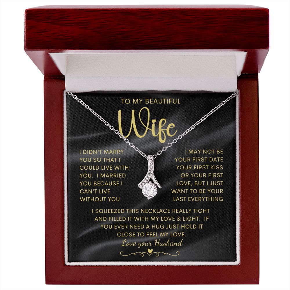 To My Beautiful Wife | Alluring Beauty necklace