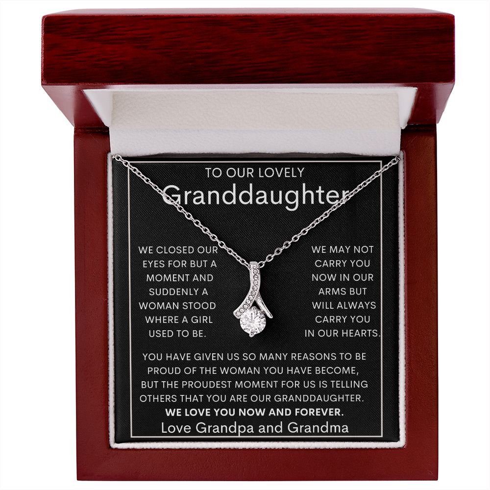 To Our Lovely Granddaughter | Alluring Beauty necklace