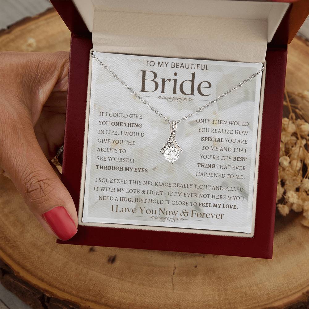 To My Bride Necklace, Anniversary Gift, Wife Gift Ideas, Gift From Husband, Wife Birthday Gift, Romantic Gift Wife, Anniversary Wife