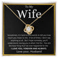 To My Wife | Love Knot Necklace.