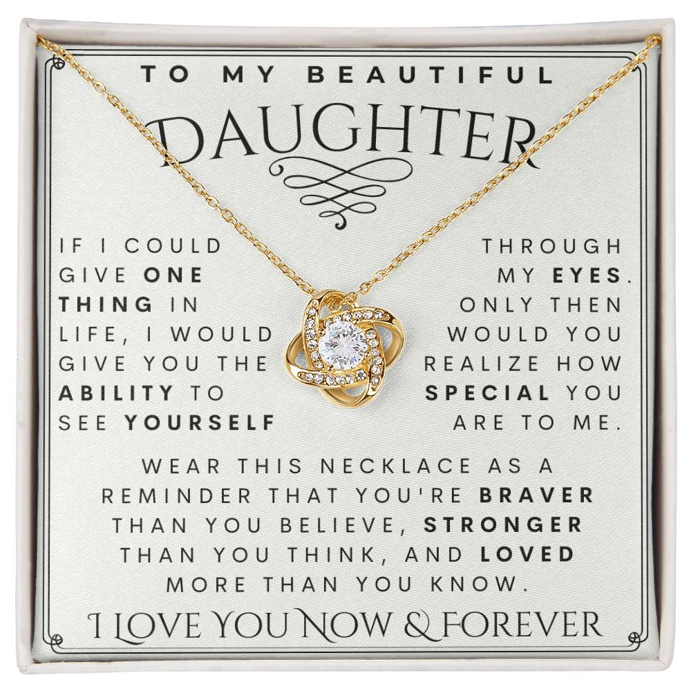 To My Daughter, Daughter Necklace, Daughter Birthday, Daughter Christmas Gift, Daughter Gift Ideas, Father Mother Daughter Gift