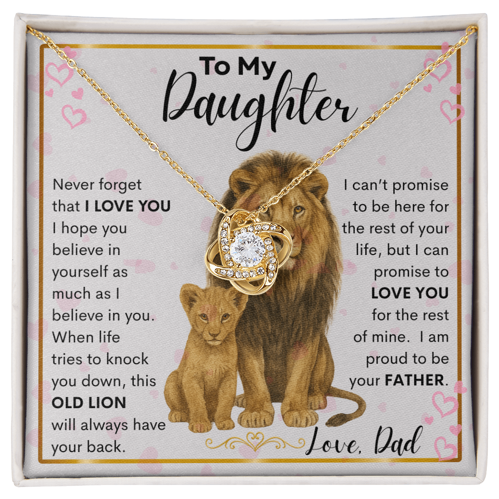 Gift for Daughter "Proud Father" Necklace