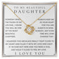 To My Daughter, Daughter Necklace, Daughter Birthday, Daughter Christmas Gift, Daughter Gift Ideas, Father Mother Daughter Gift
