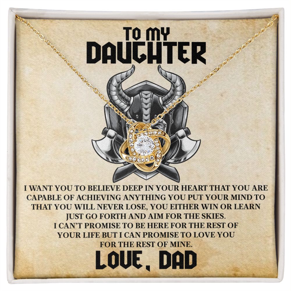 To My Daughter | Love Knot Necklace
