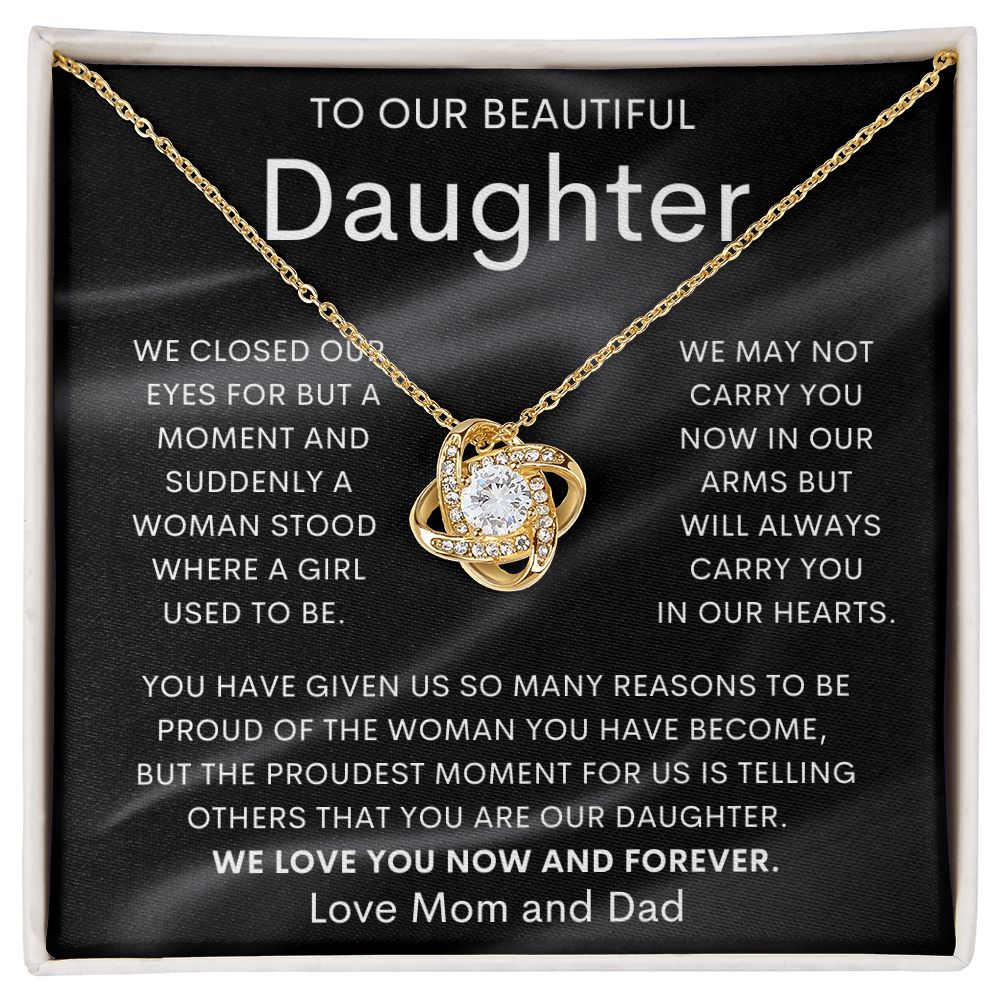 To Our Beautiful Daughter | Love Knot Necklace