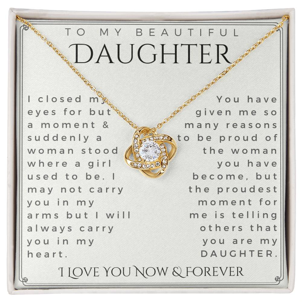 To My Daughter, Daughter Gift, Daughter Necklace, Daughter Birthday, Daughter Christmas Gift, Daughter Gift Ideas
