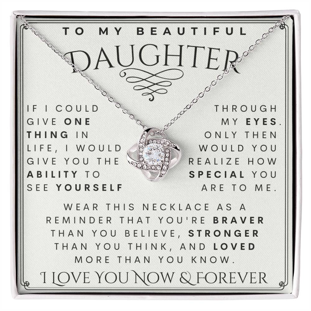 To My Daughter, Daughter Necklace, Daughter Birthday, Daughter Christmas Gift, Daughter Gift Ideas, Father Mother Daughter Gift