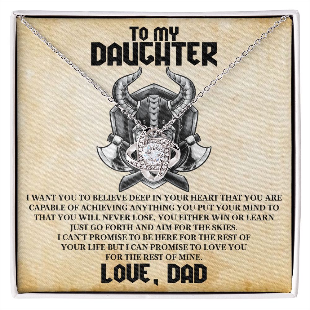 To My Daughter | Love Knot Necklace