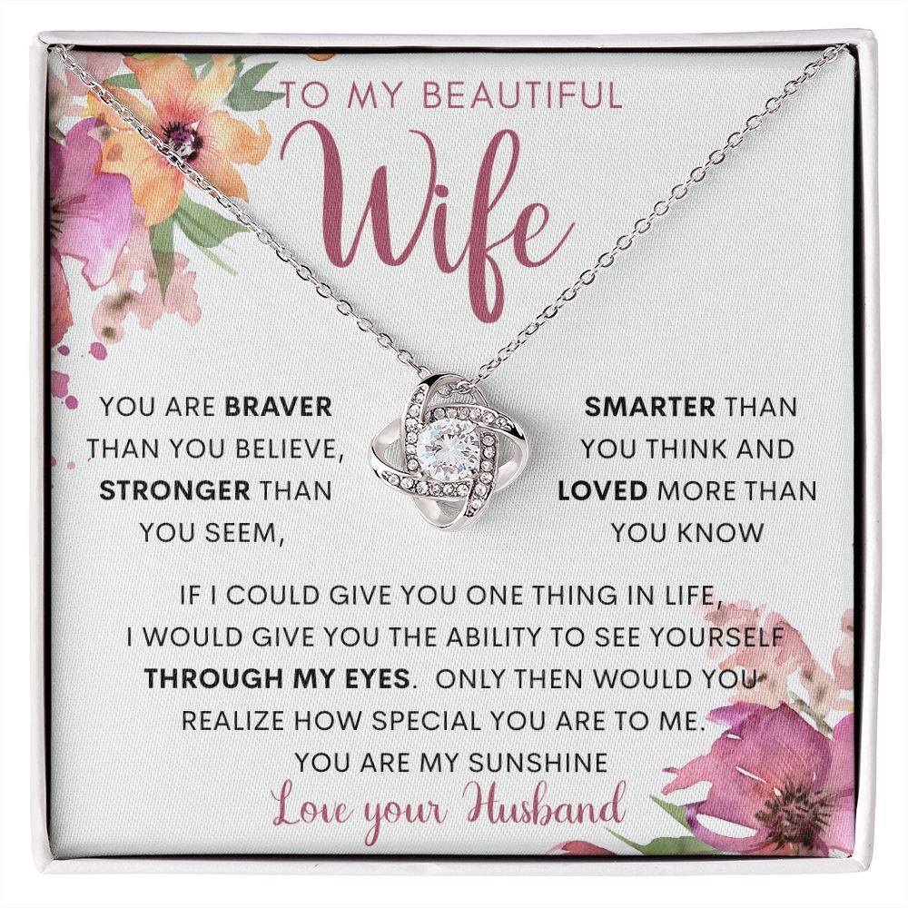 To My Wife | Love Knot Necklace