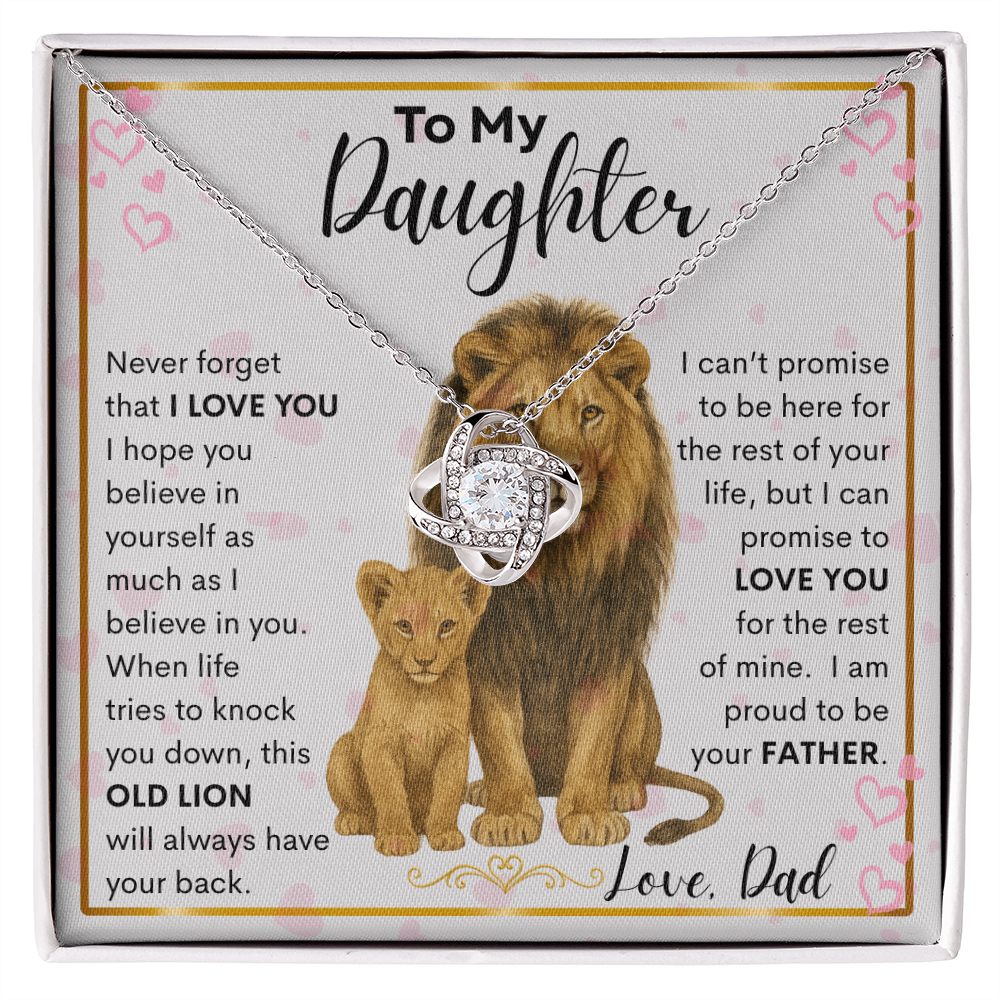 Gift for Daughter "Proud Father" Necklace