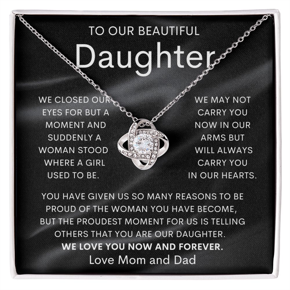 To Our Beautiful Daughter | Love Knot Necklace