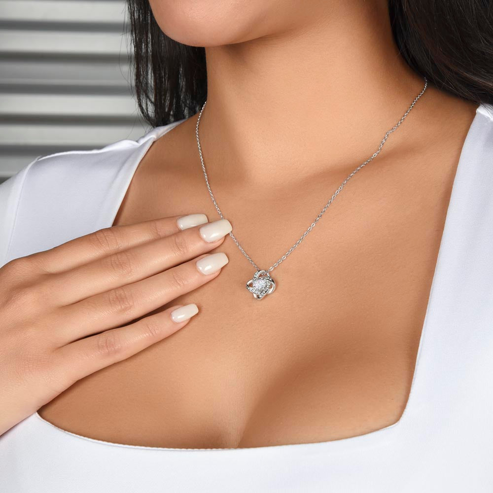 Gift for Wife | Love Knot Necklace | You Are My Queen