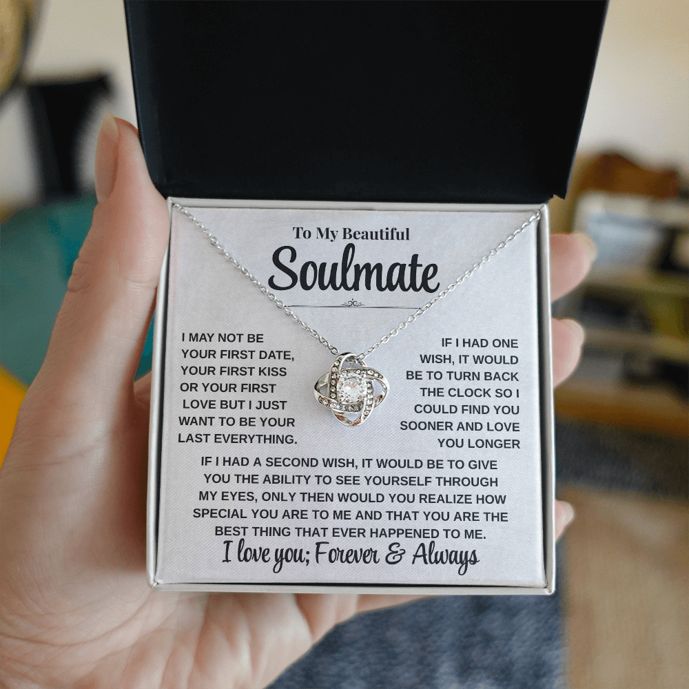 Emotional Gift for Her – To My Beautiful Soulmate Necklace