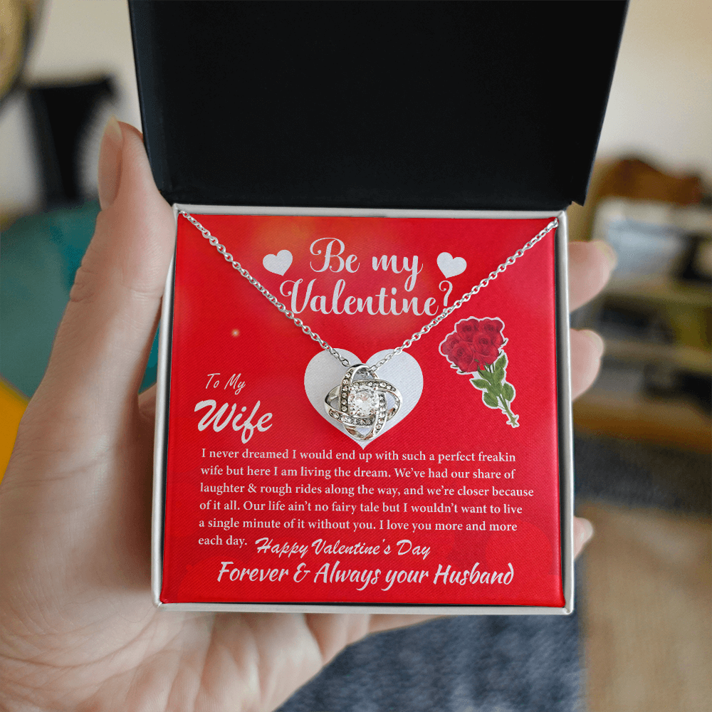 Be My Valentine | Gift for Wife Love Knot Necklace