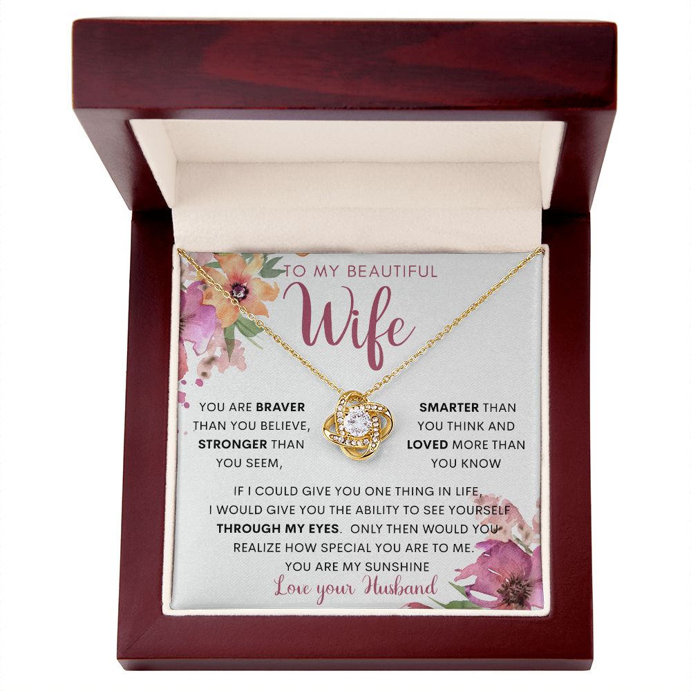 To My Wife | Love Knot Necklace