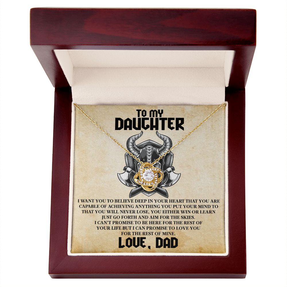 To My Daughter | Love Knot Necklace