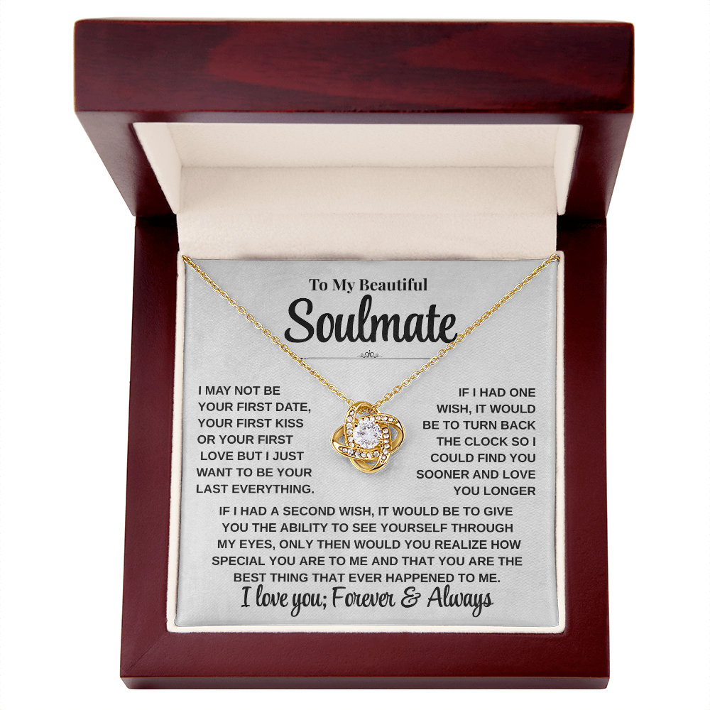 Emotional Gift for Her – To My Beautiful Soulmate Necklace