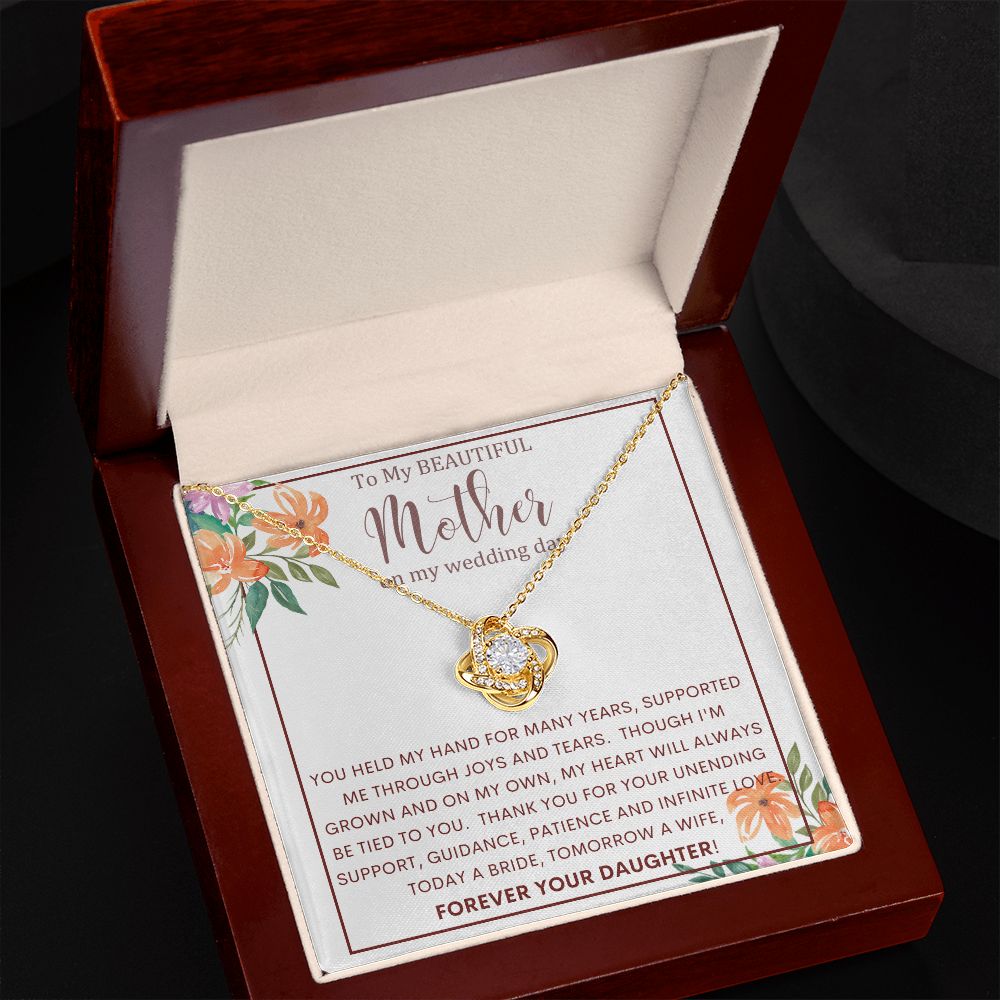 To My Beautiful Mother | Love Knot Necklace
