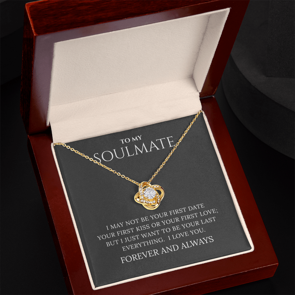 To My Soulmate | Your First Date | Love Knot Necklace