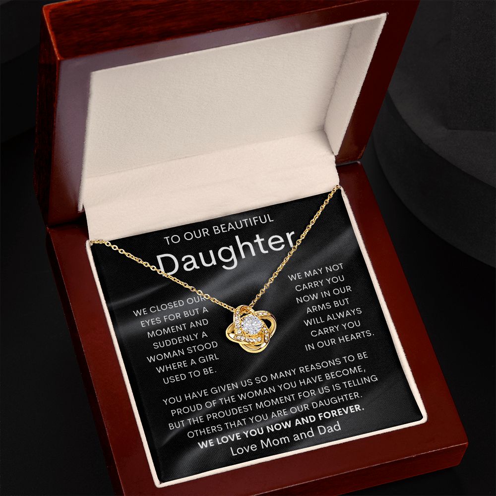To Our Beautiful Daughter | Love Knot Necklace