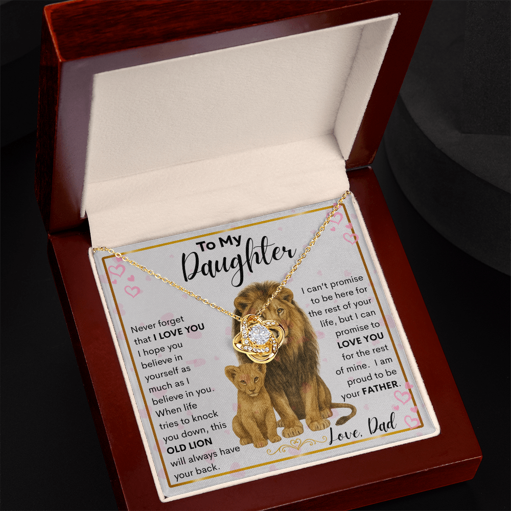 Gift for Daughter "Proud Father" Necklace