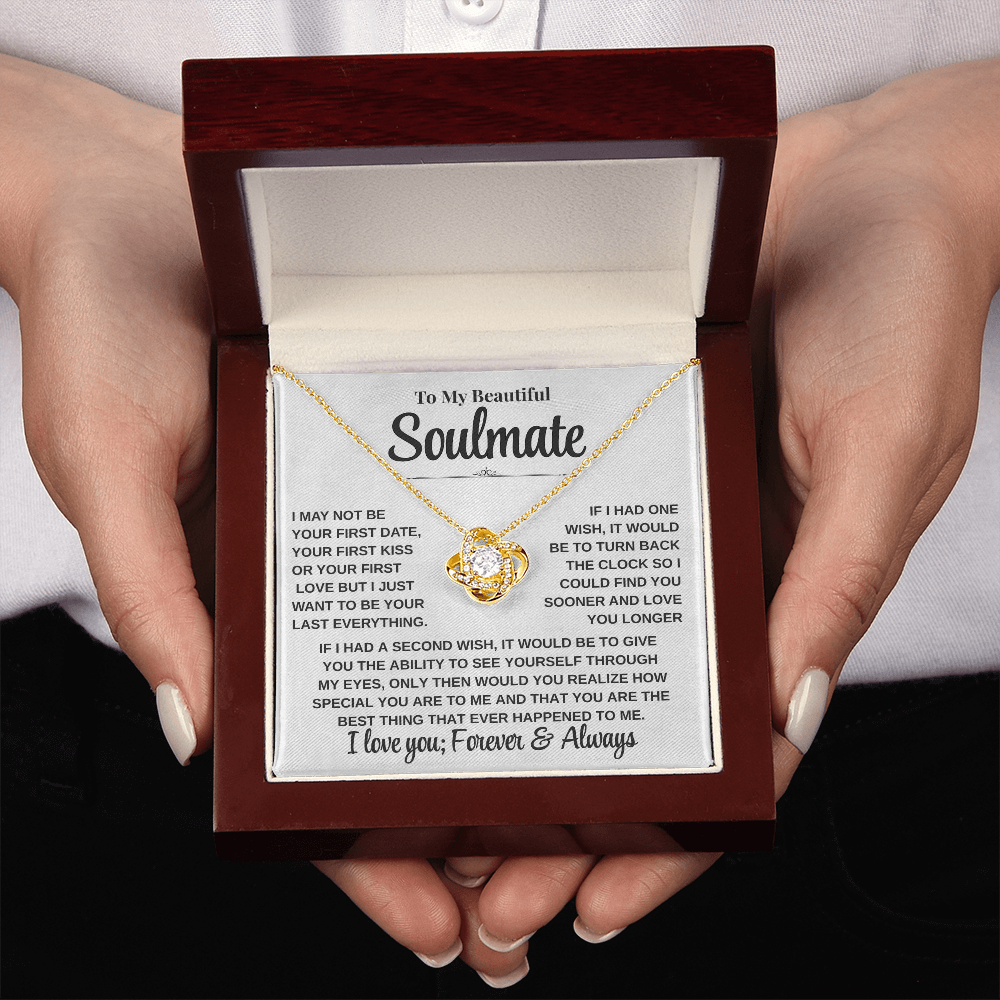 Emotional Gift for Her – To My Beautiful Soulmate Necklace