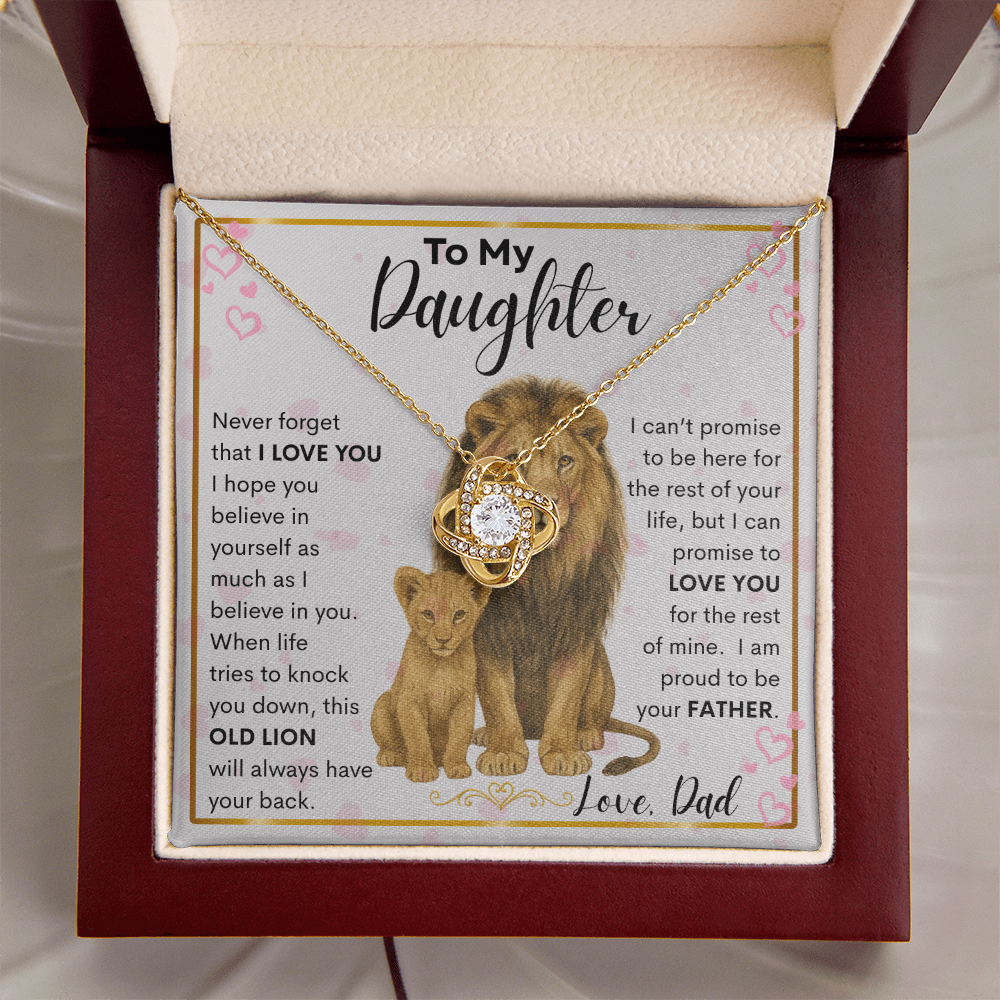 Gift for Daughter "Proud Father" Necklace