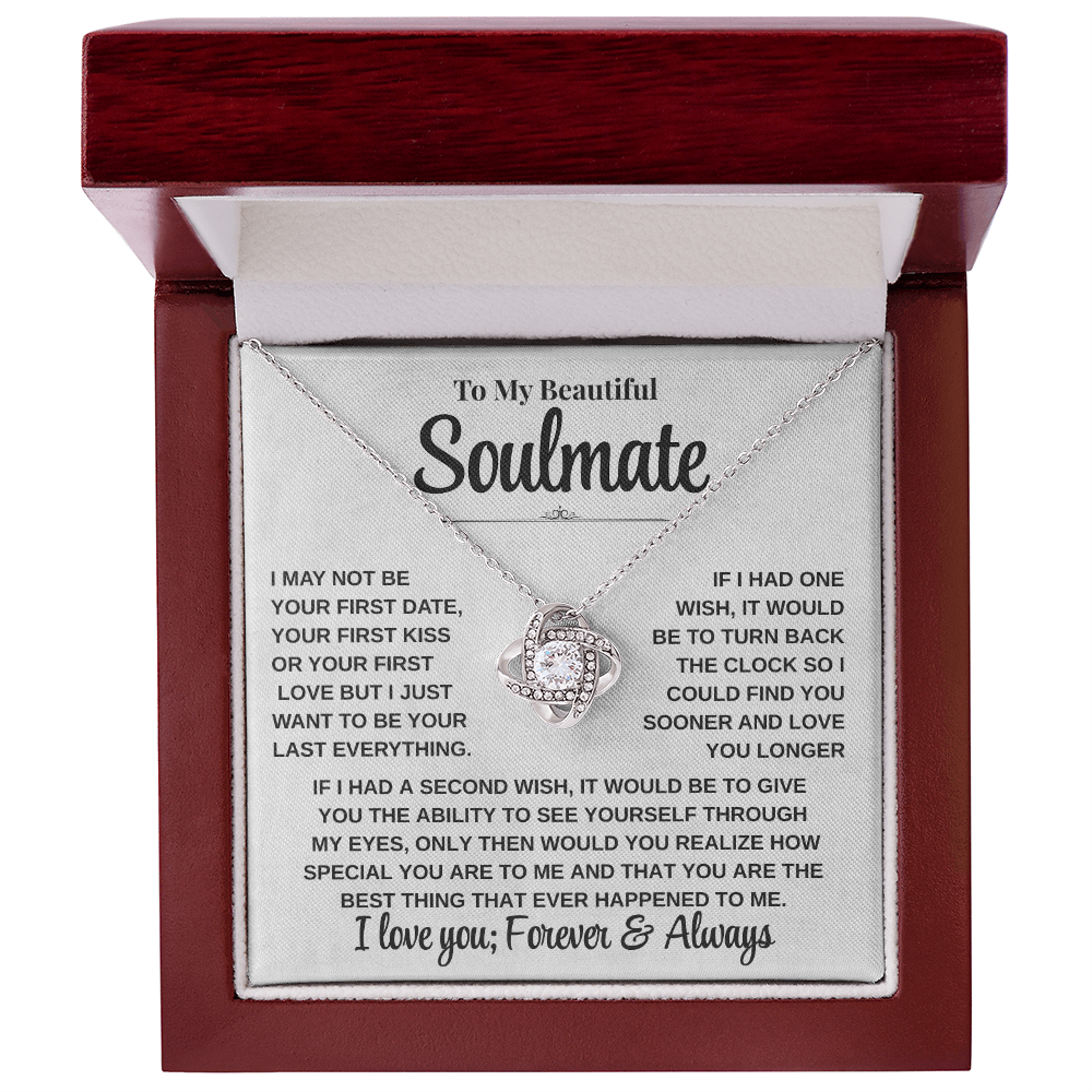 Emotional Gift for Her – To My Beautiful Soulmate Necklace