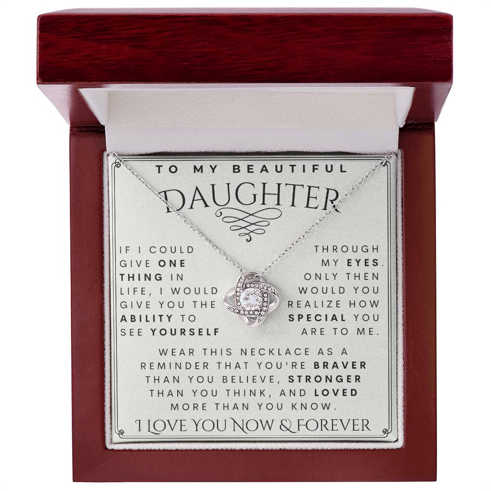 To My Daughter, Daughter Necklace, Daughter Birthday, Daughter Christmas Gift, Daughter Gift Ideas, Father Mother Daughter Gift