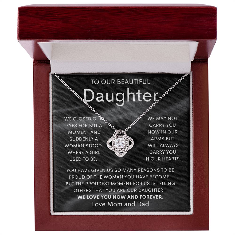 To Our Beautiful Daughter | Love Knot Necklace