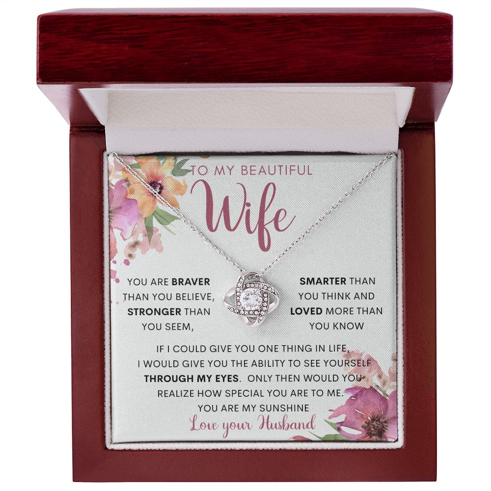 To My Wife | Love Knot Necklace