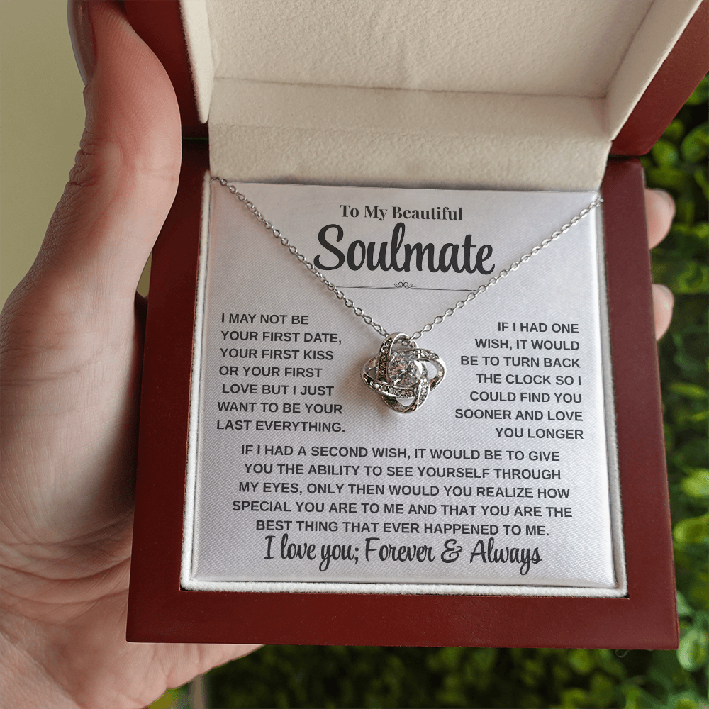Emotional Gift for Her – To My Beautiful Soulmate Necklace