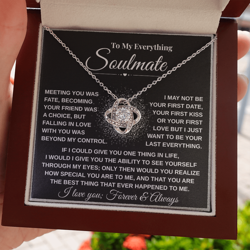 To My Everything Soulmate | Love Knot Necklace
