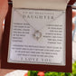 To My Daughter, Daughter Necklace, Daughter Birthday, Daughter Christmas Gift, Daughter Gift Ideas, Father Mother Daughter Gift