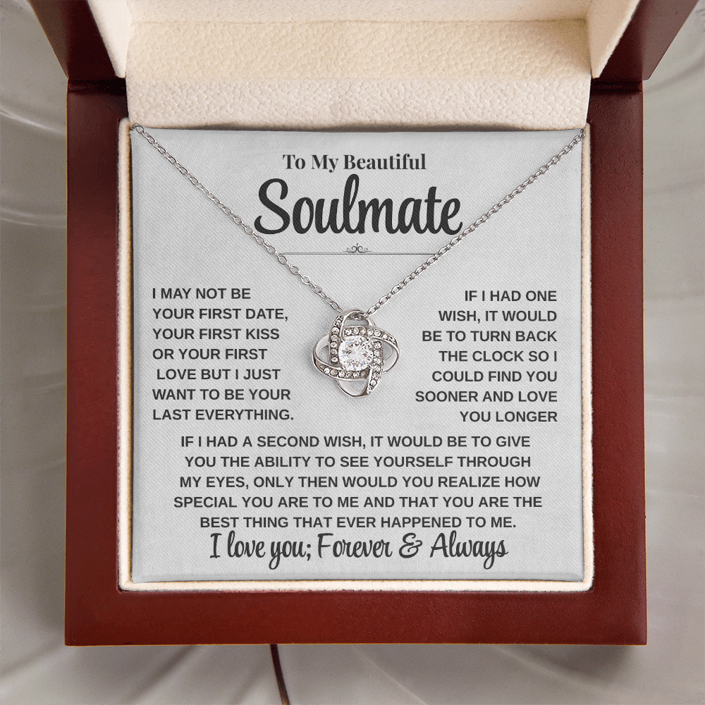 Emotional Gift for Her – To My Beautiful Soulmate Necklace