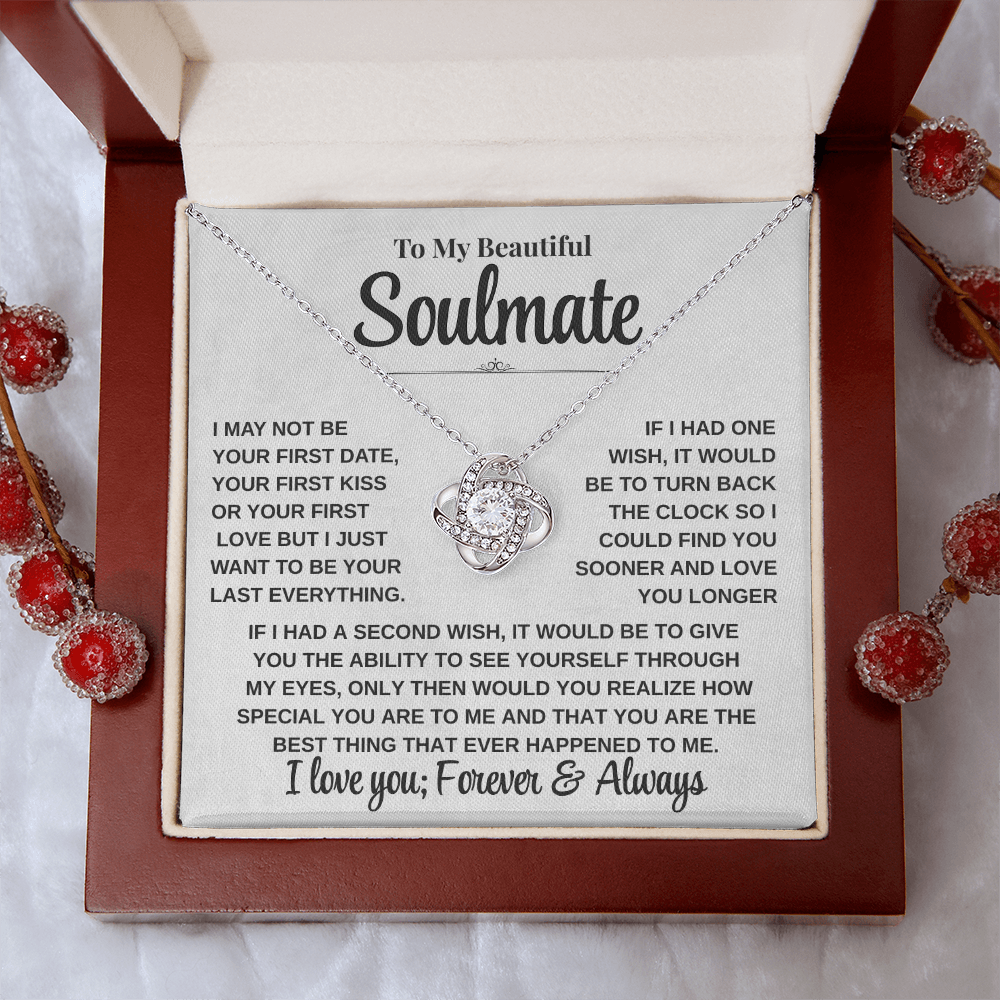Emotional Gift for Her – To My Beautiful Soulmate Necklace