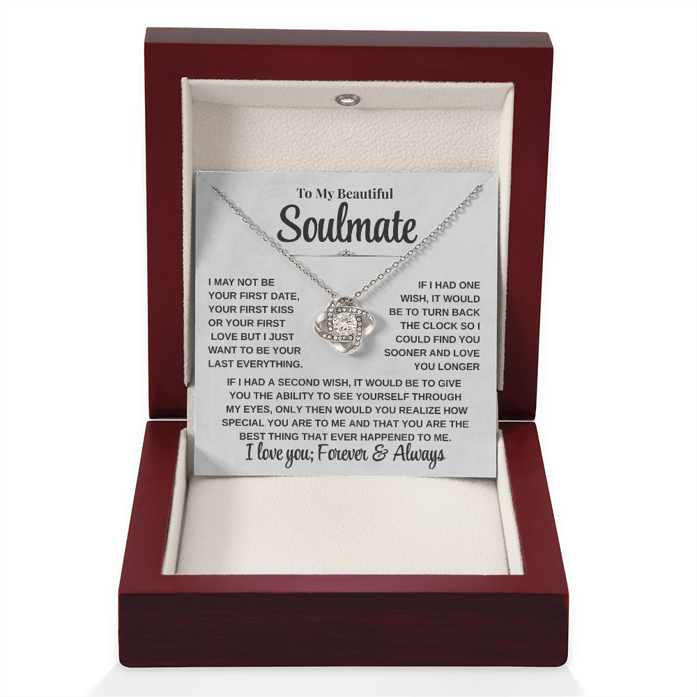 Emotional Gift for Her – To My Beautiful Soulmate Necklace