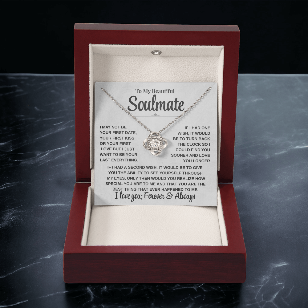 Emotional Gift for Her – To My Beautiful Soulmate Necklace