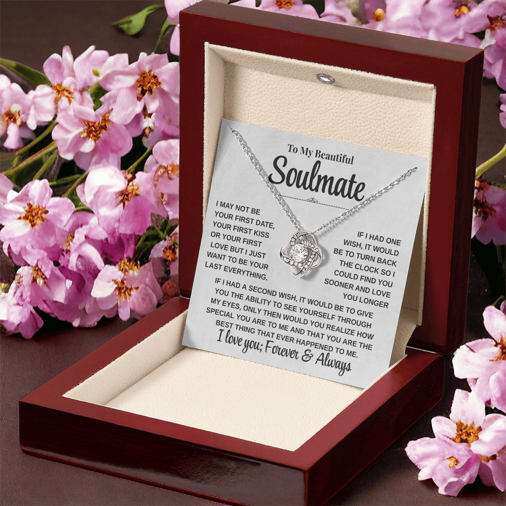 Emotional Gift for Her – To My Beautiful Soulmate Necklace