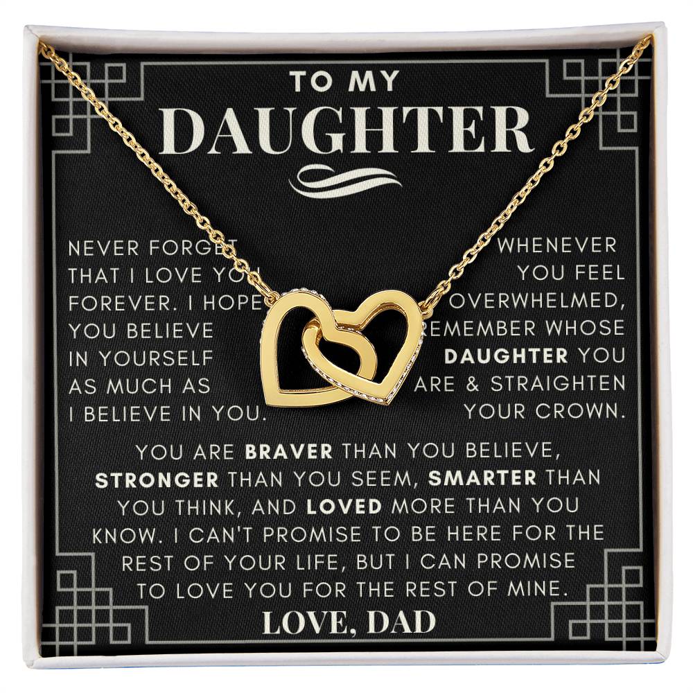 To My Daughter, Daughter Necklace, Daughter Birthday, Daughter Christmas Gift, Daughter Gift Ideas, Father Mother Daughter Gift
