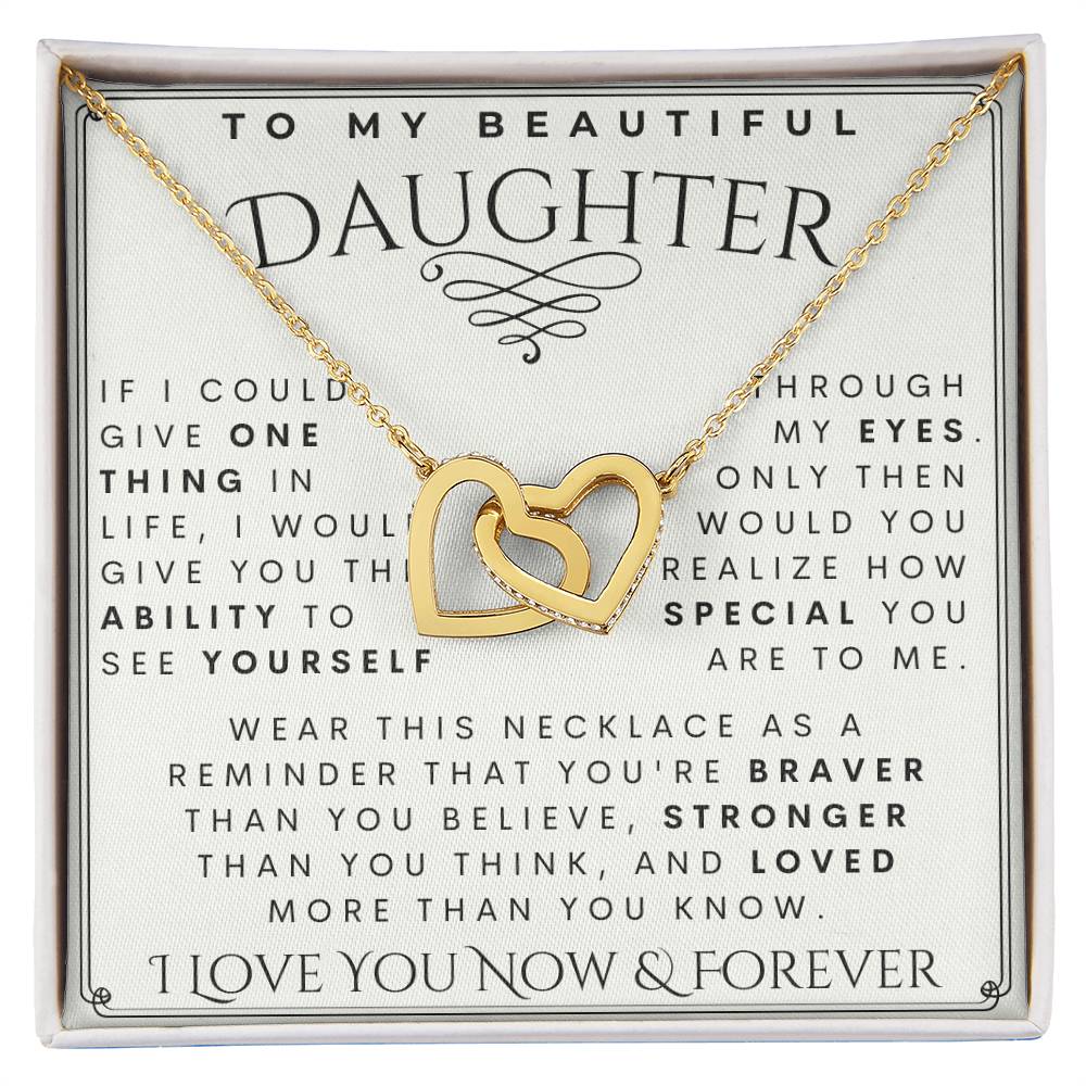 To My Daughter, Daughter Necklace, Daughter Birthday, Daughter Christmas Gift, Daughter Gift Ideas, Father Mother Daughter Gift