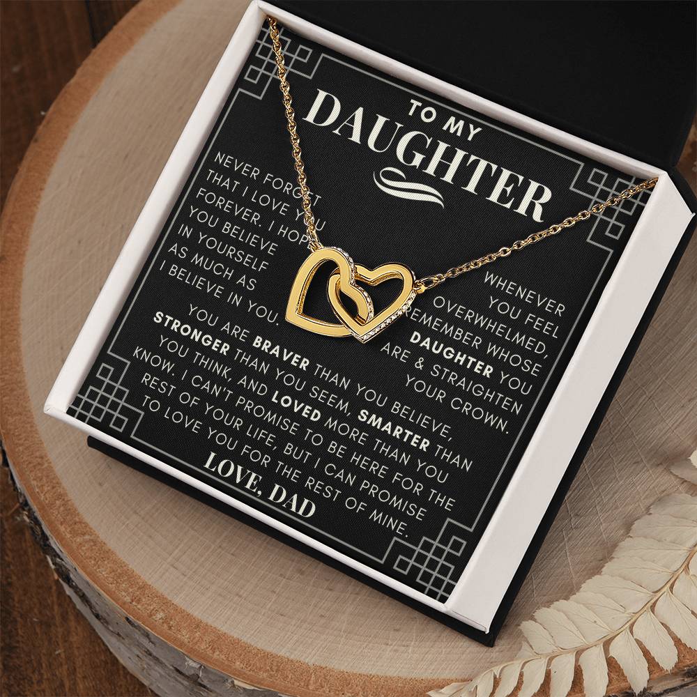 To My Daughter, Daughter Necklace, Daughter Birthday, Daughter Christmas Gift, Daughter Gift Ideas, Father Mother Daughter Gift