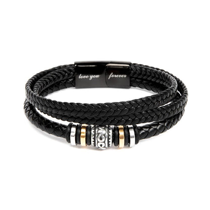 To My Grandson from Grandpa | Men's "Love You Forever" Bracelet